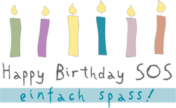 Happy Birthday SOS in München - Logo